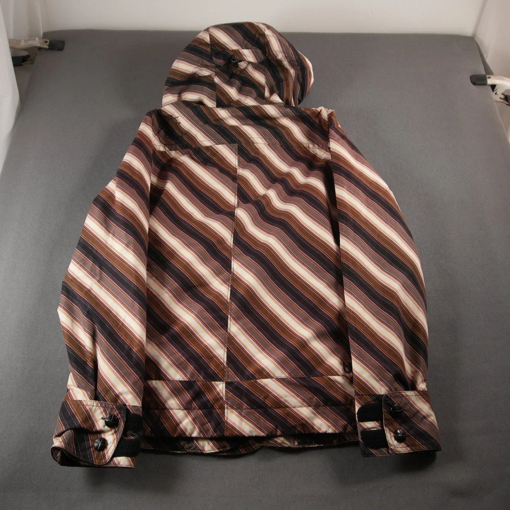 VTG Y2K Burton Striped Dryride Insulated Men Jacket S Snowboard Ski Retro Skate